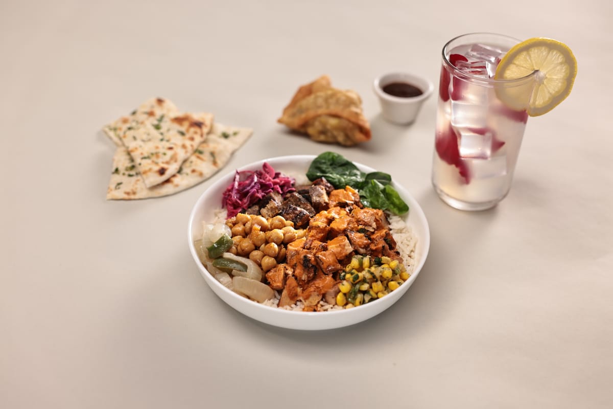 The Feast - multiple proteins, naan, chutneys and sides